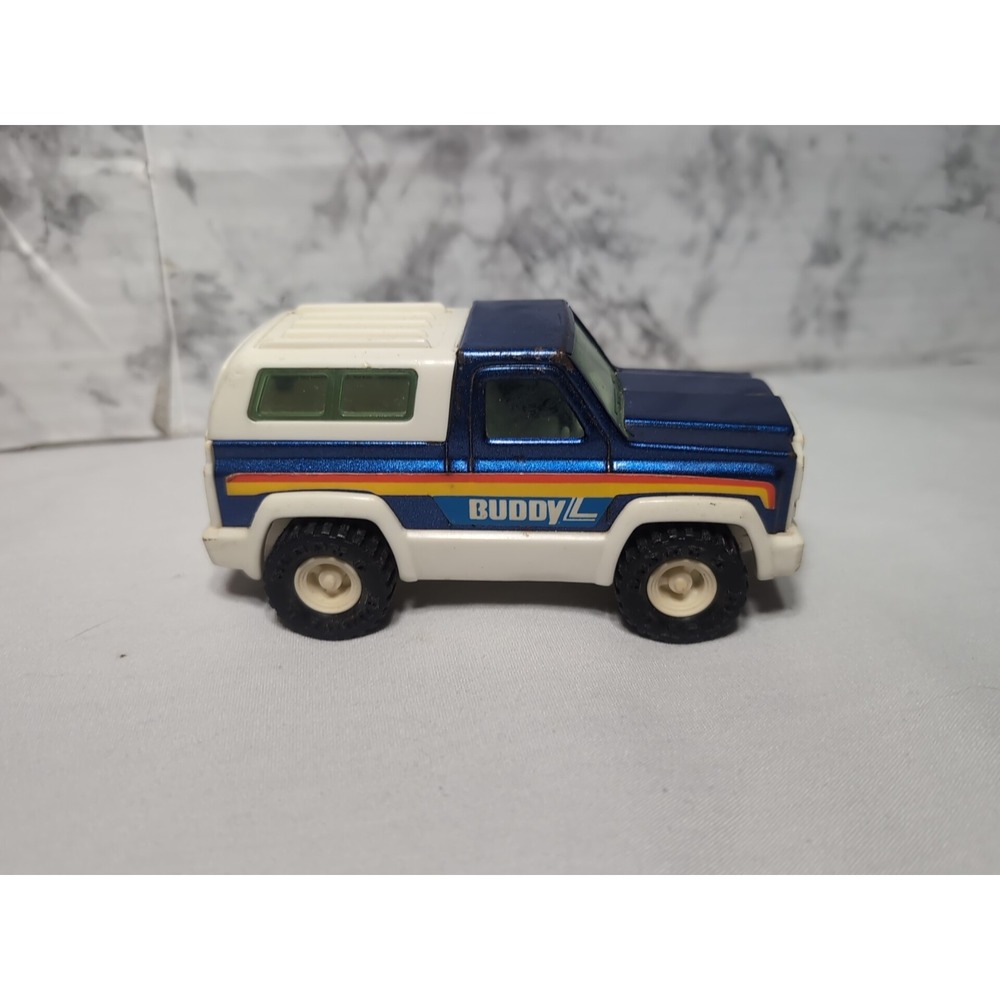 Vintage Buddy L Toy Japan Blue Truck Jeep Blazer 5"